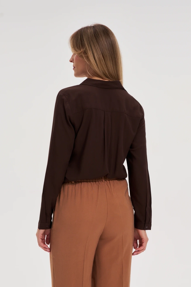 WOMEN'S SHIRT Z-KO-4822 BROWN