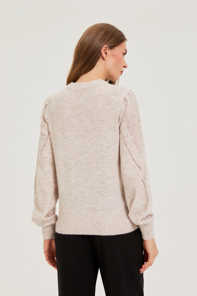 WOMEN'S SWEATER Z-SW-4849 BEIGE MEL-set