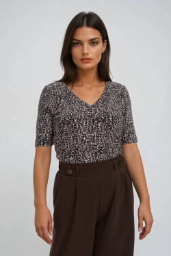 WOMEN'S TSHIRT Z-TS-4808 CREAM-set