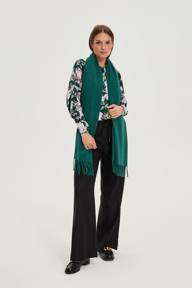 WOMEN'S SCARF Z-SZ-4807 D.GREEN-set