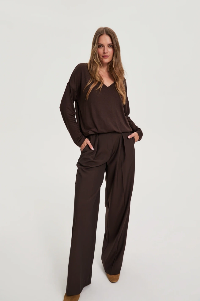 WOMEN'S SWEATER Z-SW-4837 BROWN