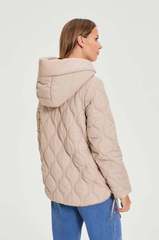 WOMEN'S JACKETS L-KU-4901 BEIGE