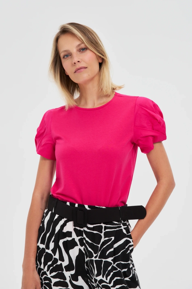 WOMEN'S TSHIRT L-TS-4604 FUCHSIA-set