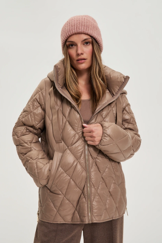 WOMEN'S JACKETS Z-KU-4802 COFFEE