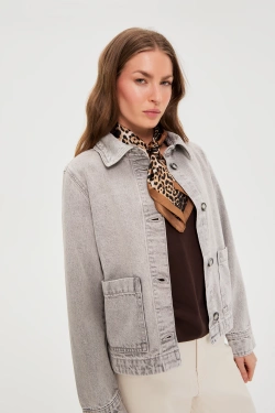 WOMEN'S SCARF L-SZ-4909 BROWN