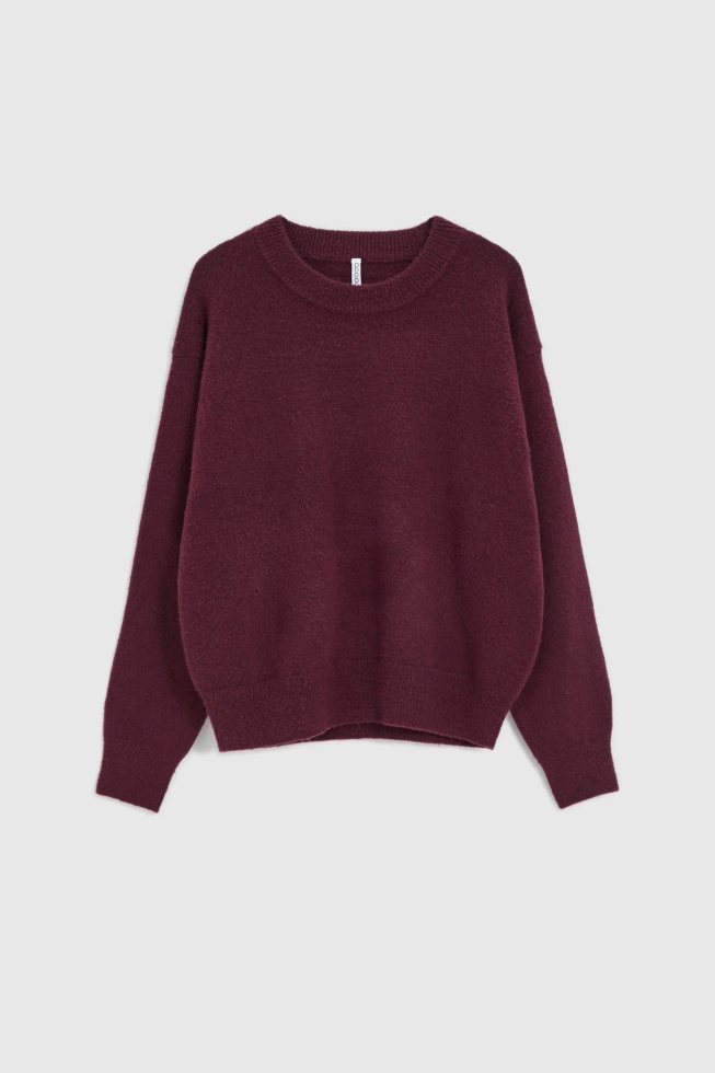 WOMEN'S SWEATER Z-SW-4879 BURGUNDY