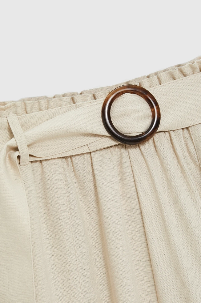 WOMEN'S SHORTS L-SH-4910 L.BEIGE-set