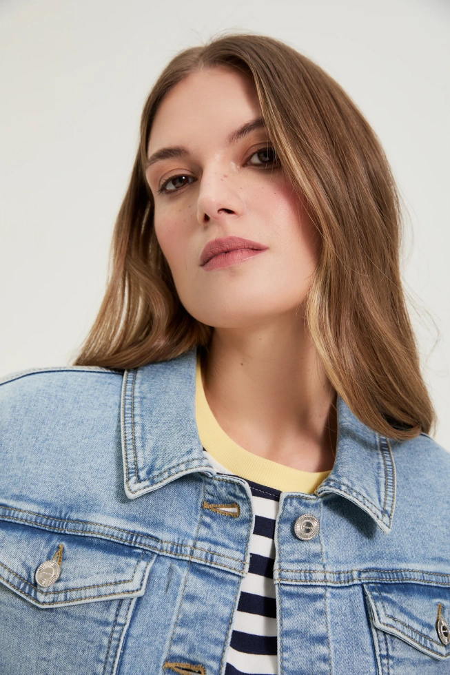 WOMEN'S JACKETS L-KU-4923 BLUE