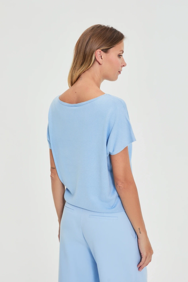 WOMEN'S SWEATER L-SW-4904 L.BLUE