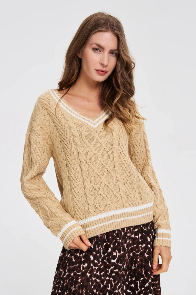 SWETER DAMSKI Z-SW-4828 BEIGE