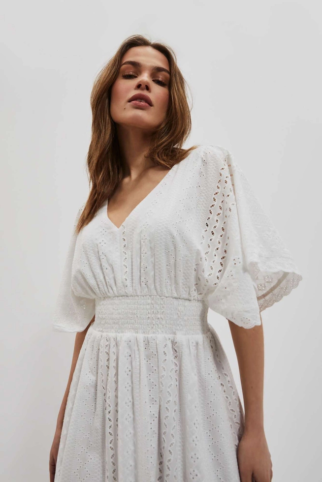 LADIES DRESS L-SU-4053 WHITE