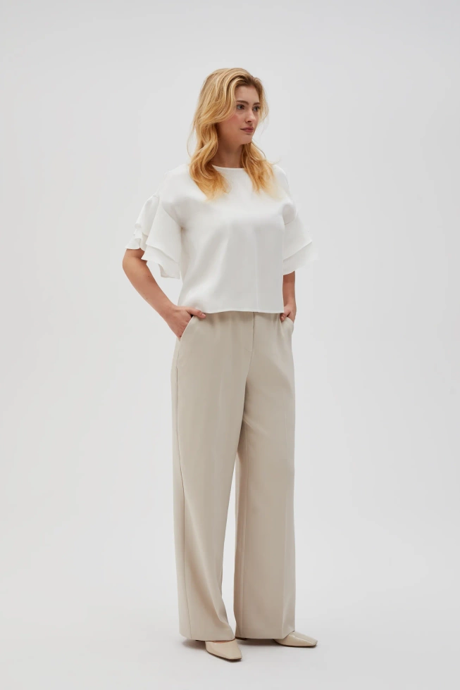 WOMEN'S SHIRT L-KO-4631 OFF WHITE