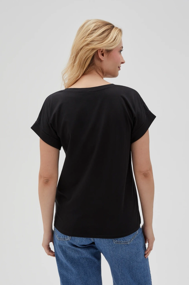 WOMEN'S TSHIRT L-TS-4626 BLACK
