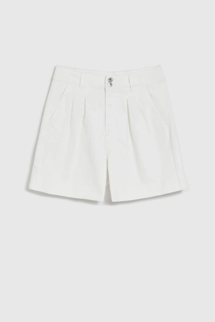 SZORTY DAMSKIE L-SH-4908 OFF WHITE