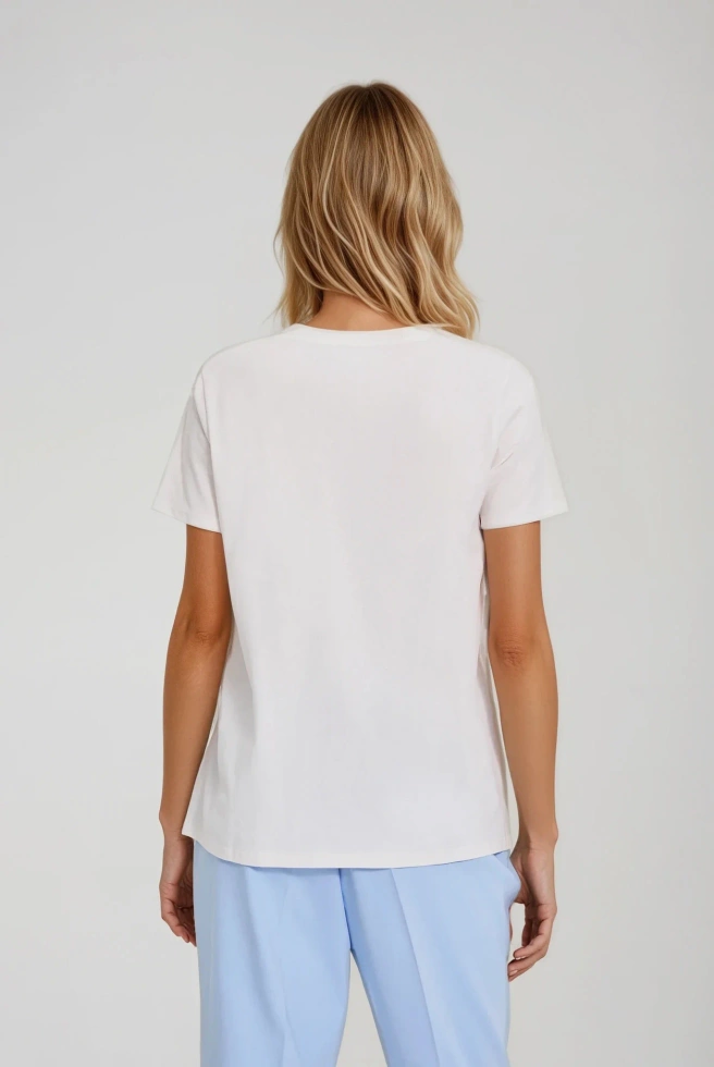 KOSZULKA DAMSKA L-TS-4913 OFF WHITE-pakiet