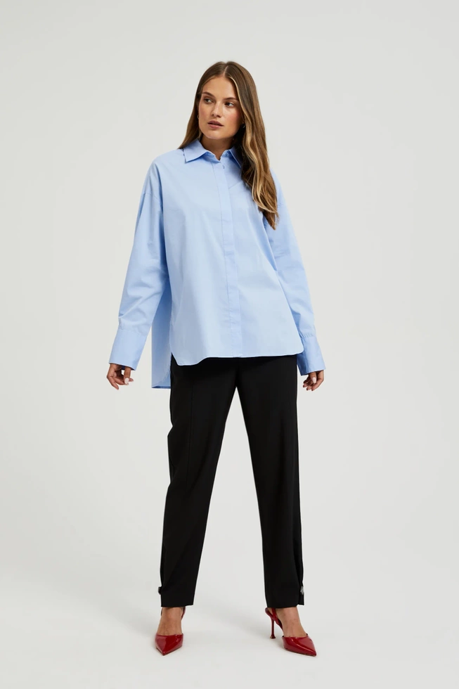 WOMEN'S SHIRT L-KO-4602 BLUE