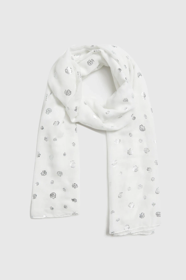 WOMEN'S SCARF L-SZ-4924 WHITE-set