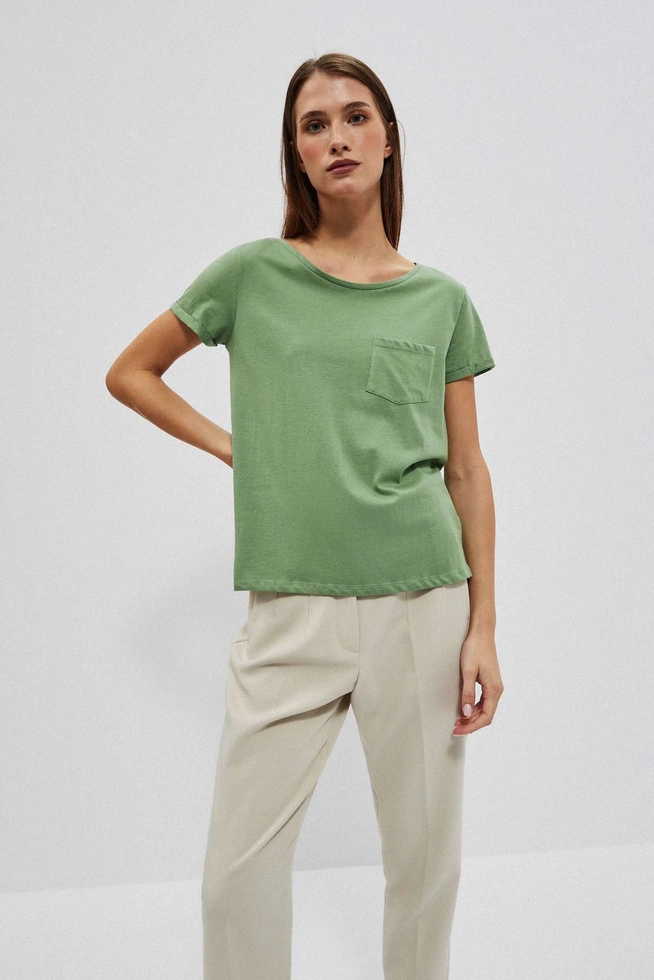 LADIES TSHIRT L-TS-4050 OLIVE