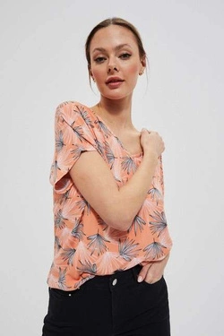 Viscose shirt with an open back