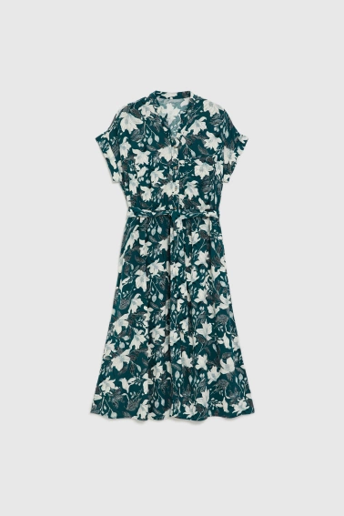 WOMEN'S DRESS L-SU-4929 D.GREEN-set