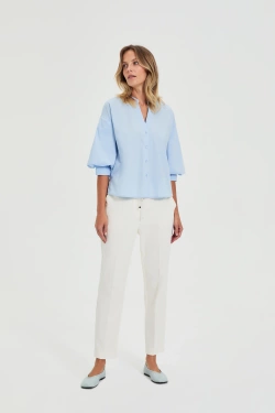 SPODNIE DAMSKIE L-SP-4909 OFF WHITE