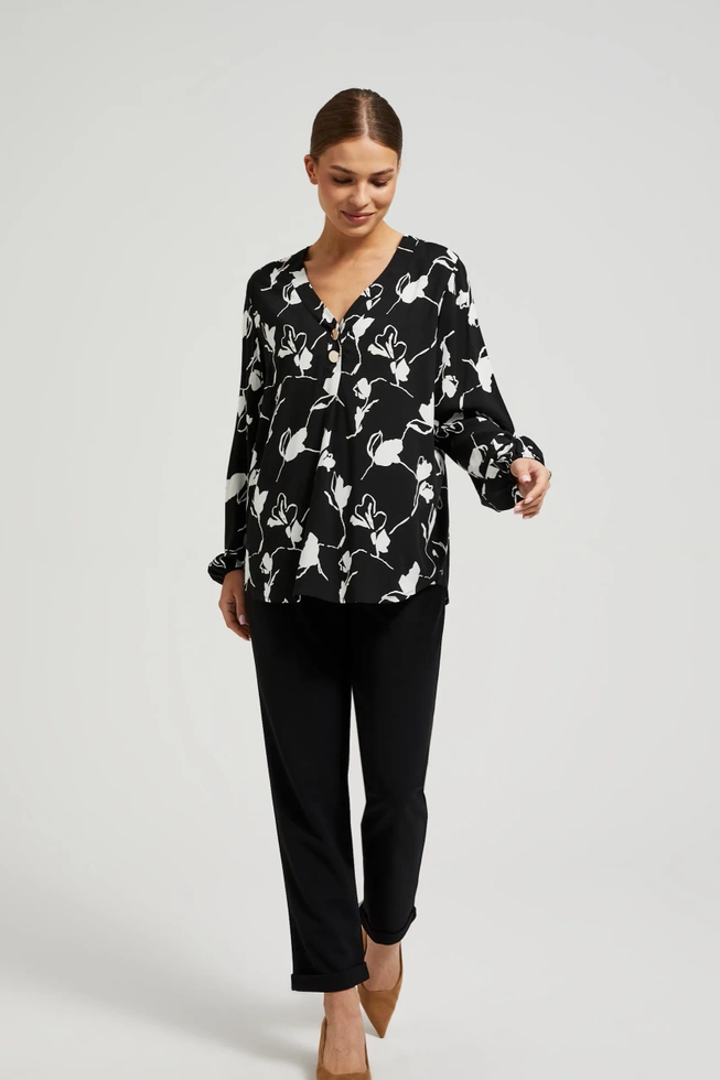 WOMEN'S SHIRT Z-KO-4518 BLACK