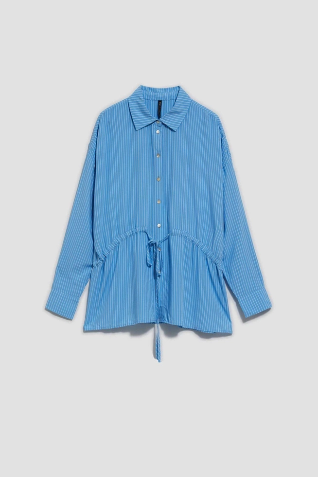 LADIES SHIRT L-KO-4014 L.BLUE