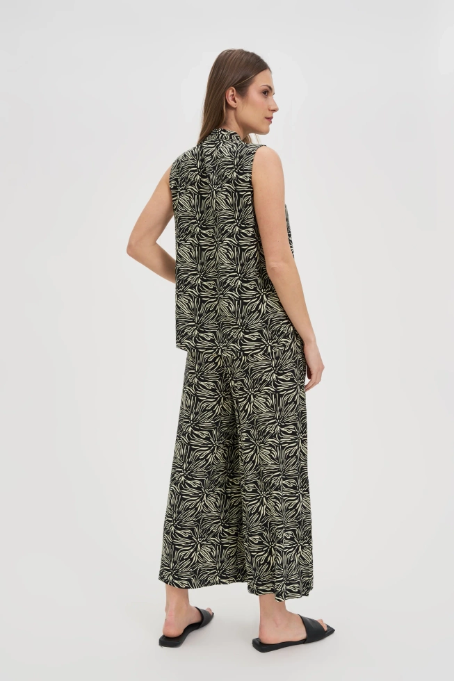WOMEN'S PANTS L-SP-4626 BLACK-set