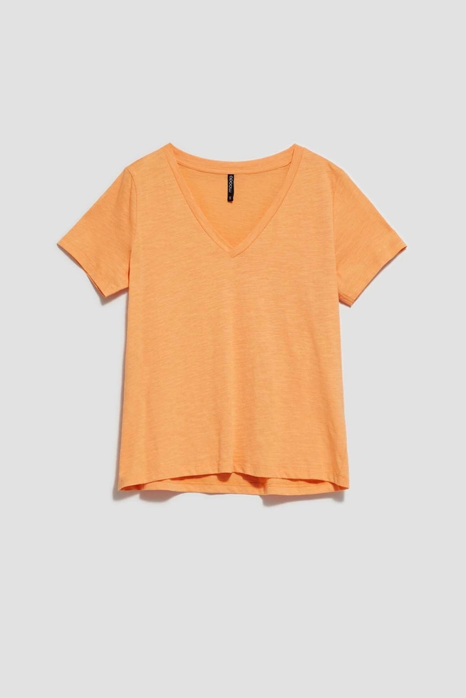 LADIES TSHIRT L-TS-4049 PEACH