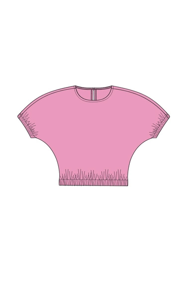 WOMEN'S TSHIRT L-TS-4960 PINK