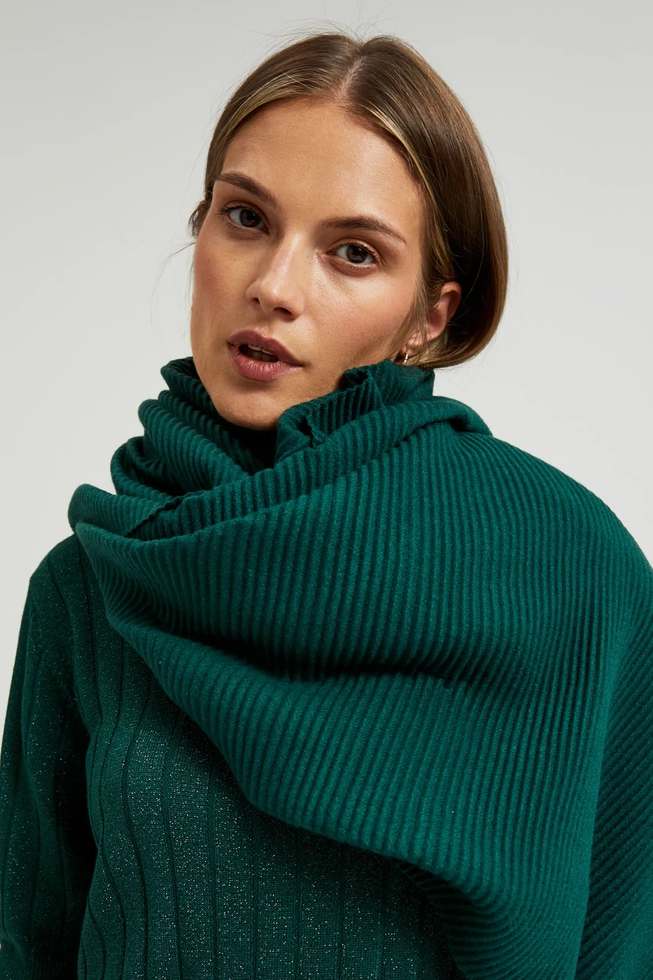 WOMEN'S SCARF Z-SZ-4522 D.GREEN