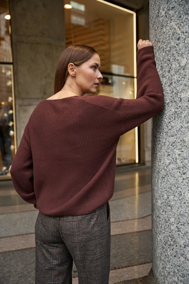 SWETER DAMSKI Z-SW-4861 BROWN