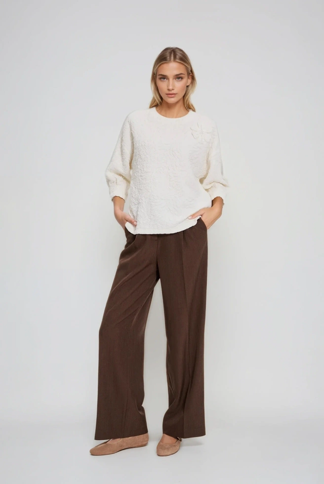 BLUZA DAMSKA L-BL-4912 OFF WHITE