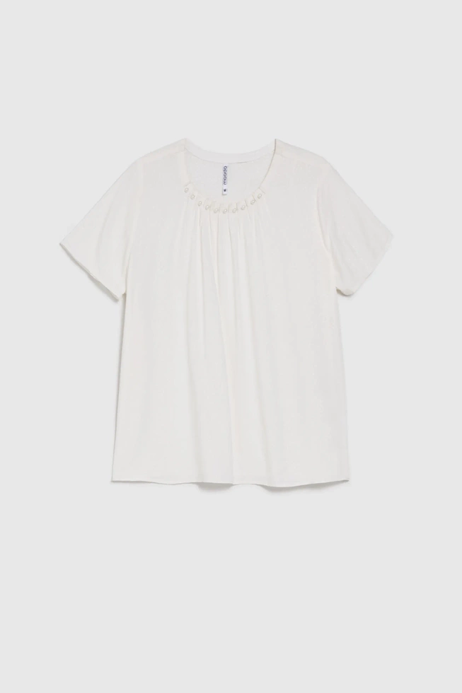 WOMEN'S SHIRT L-KO-4616 OFF WHITE