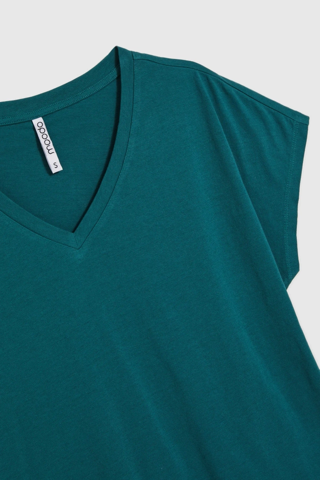 WOMEN'S TSHIRT L-TS-4623 D.GREEN