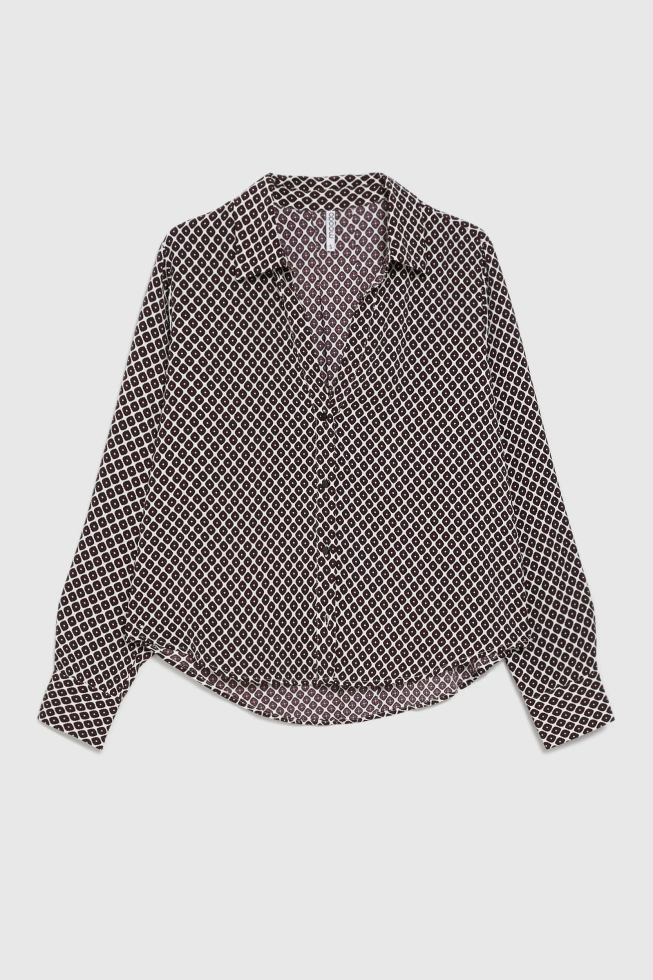 WOMEN'S SHIRT Z-KO-4818 BURGUNDY