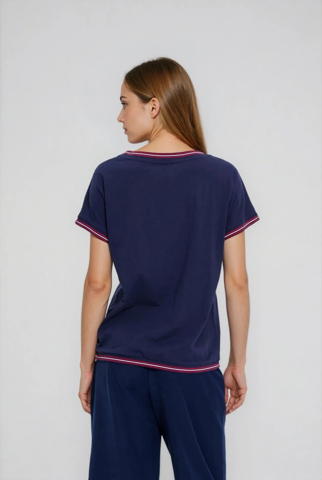 WOMEN'S TSHIRT L-TS-4927 NAVY