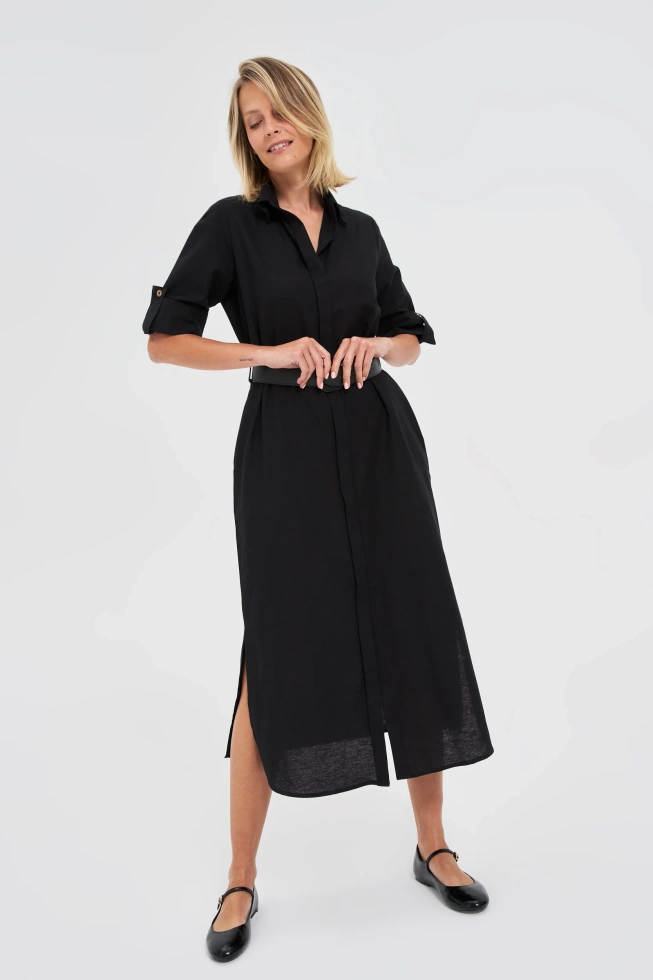 WOMEN'S DRESS L-SU-4641 BLACK