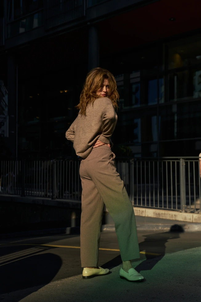 WOMEN'S PANTS Z-SP-4827 COFFEE