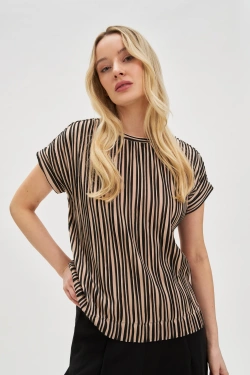 WOMEN'S TSHIRT L-TS-4665 L.BEIGE