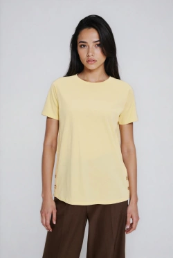 WOMEN'S TSHIRT L-TS-4913 L.YELLOW