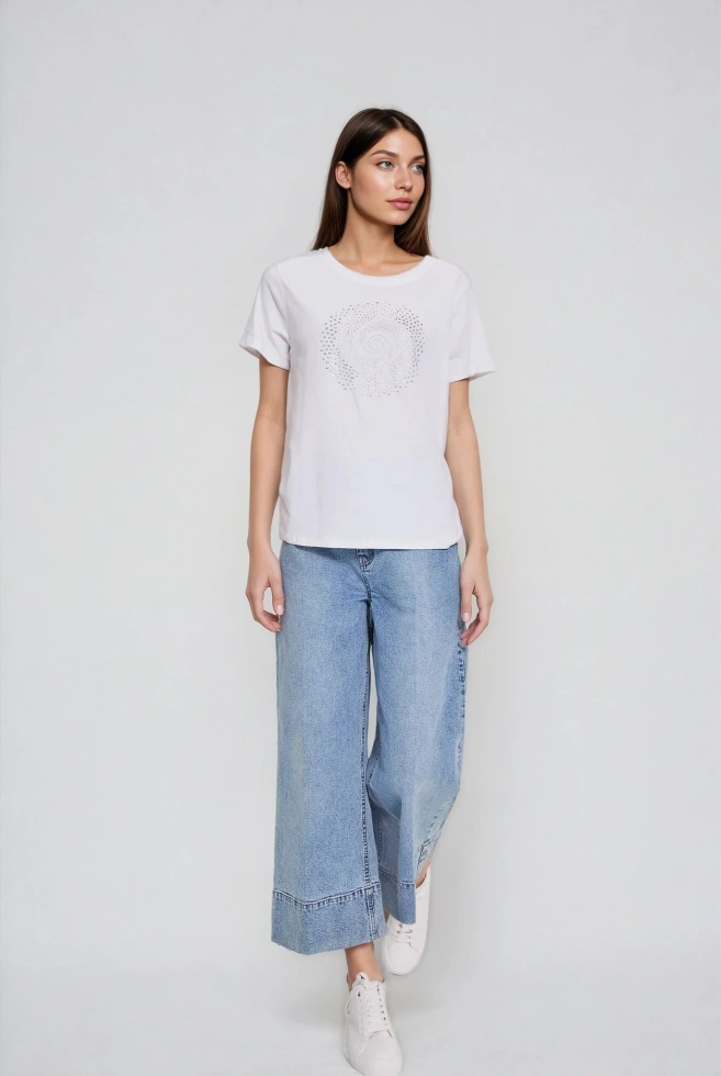 WOMEN'S TSHIRT L-TS-4921 WHITE