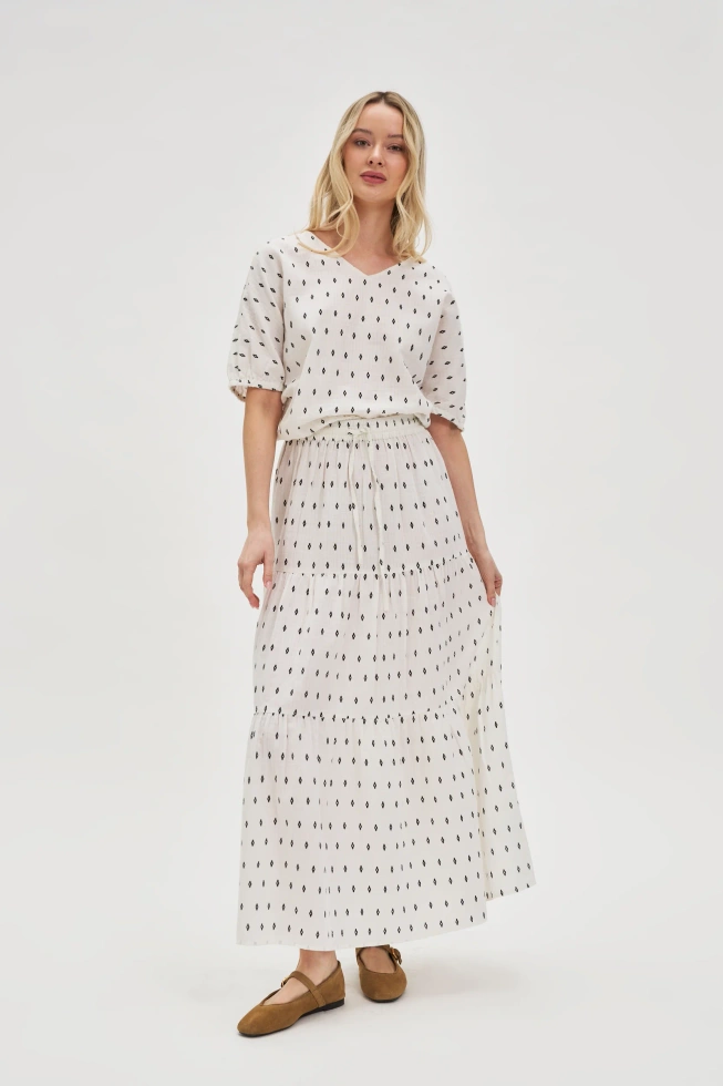 KOSZULA DAMSKA L-KO-4665 OFF WHITE