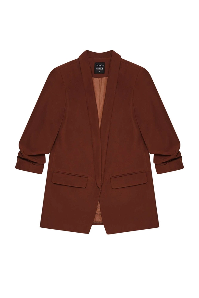 Single-breasted plain blazer