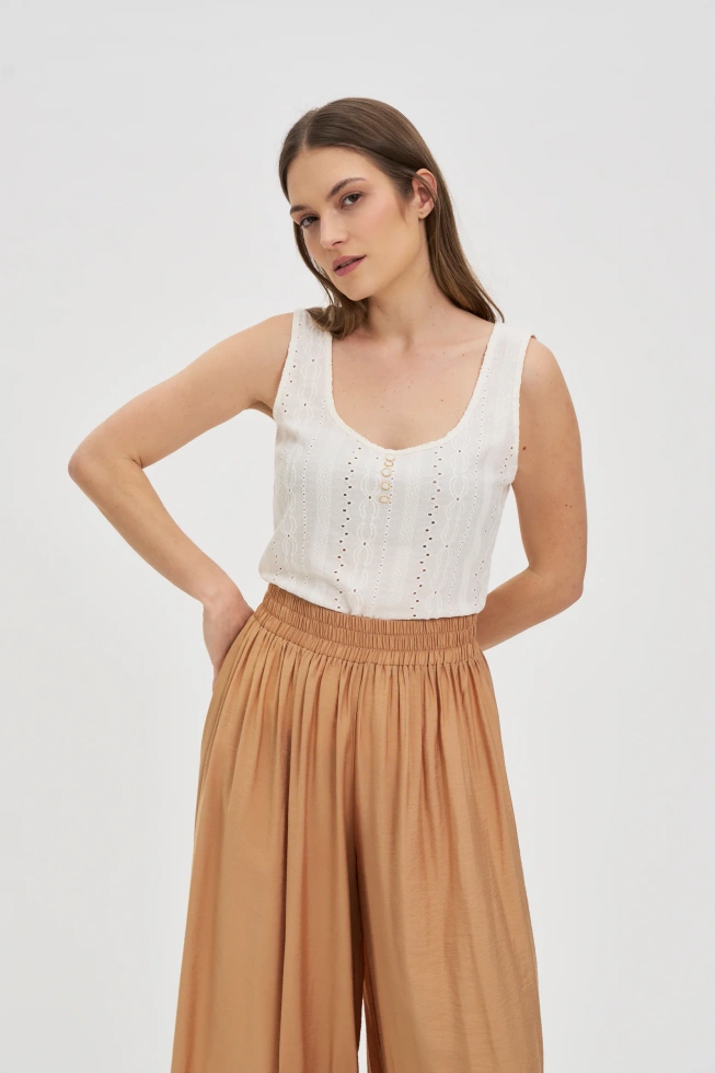 KOSZULKA DAMSKA L-TS-4676 OFF WHITE-pakiet