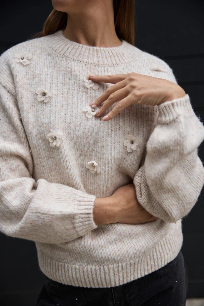 WOMEN'S SWEATER Z-SW-4877 BEIGE