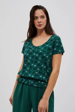 KOSZULKA DAMSKA L-TS-4054 PALM LEAF