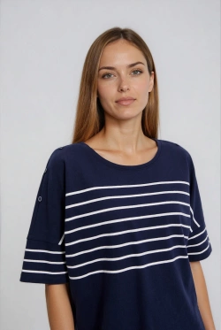 BLUZA DAMSKA L-BL-4914 NAVY