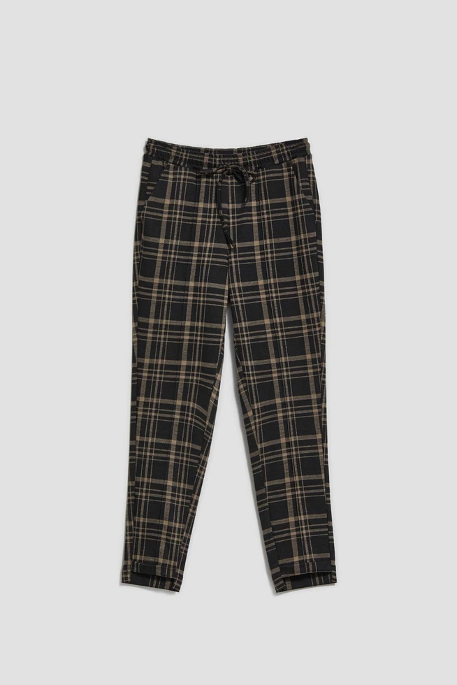 Checked trousers