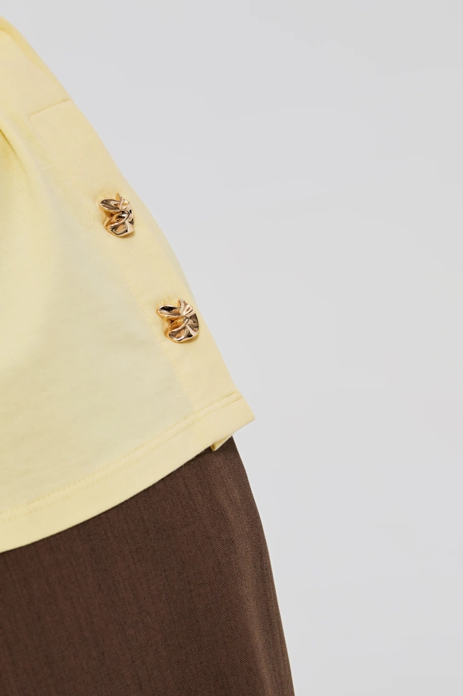 WOMEN'S TSHIRT L-TS-4913 L.YELLOW